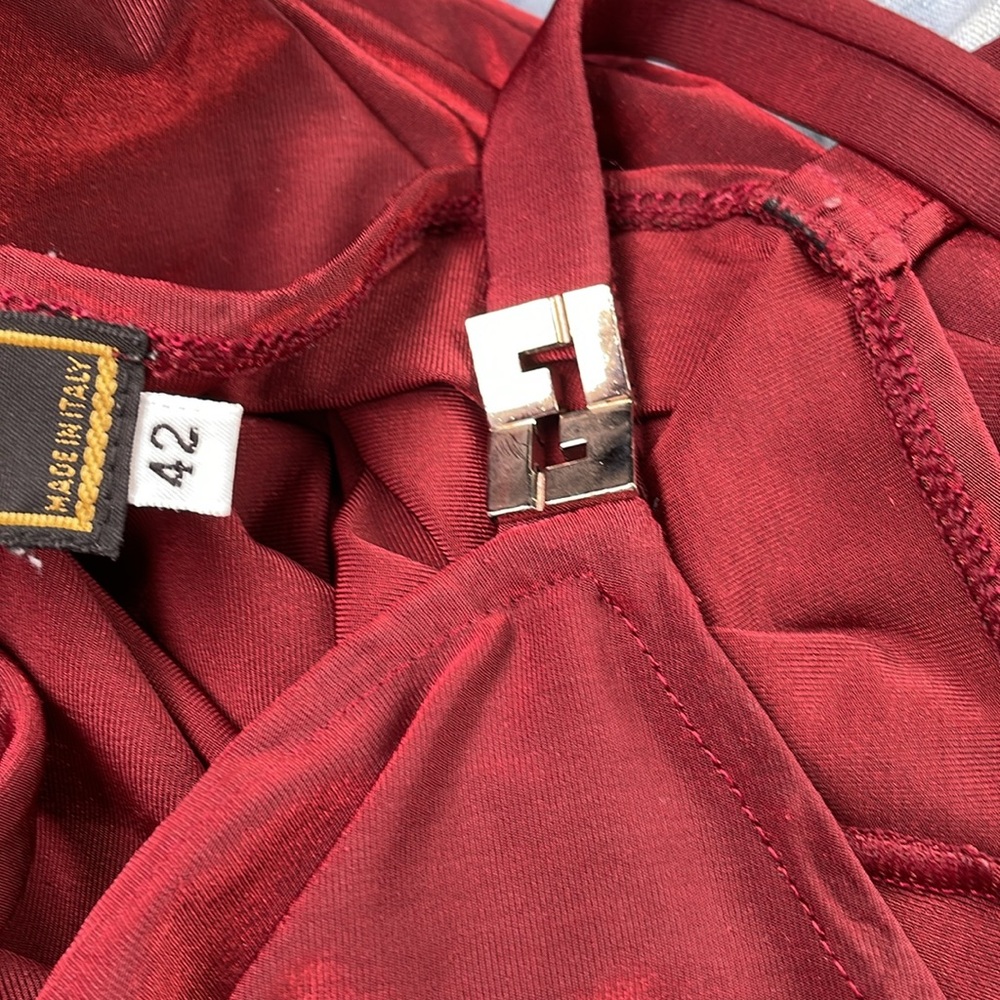 Fendi Deep Red top